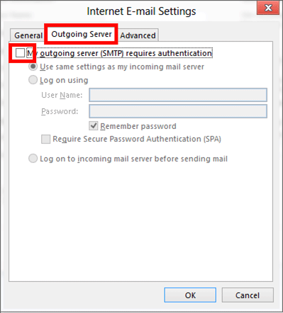 Email Server Settings